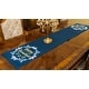 preview thumbnail 2 of 1, Happy Hanukkah Embroidered Table Runner, 15 by 70-Inch