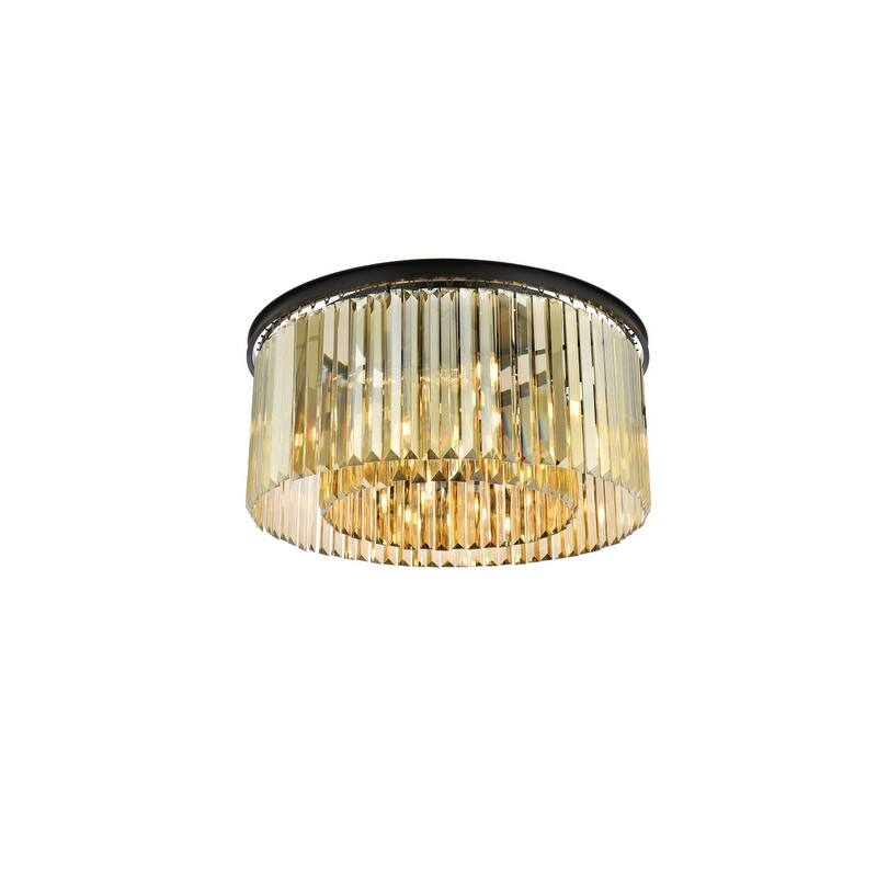 Royce Edge 8-Light Matte Black Flush Mount