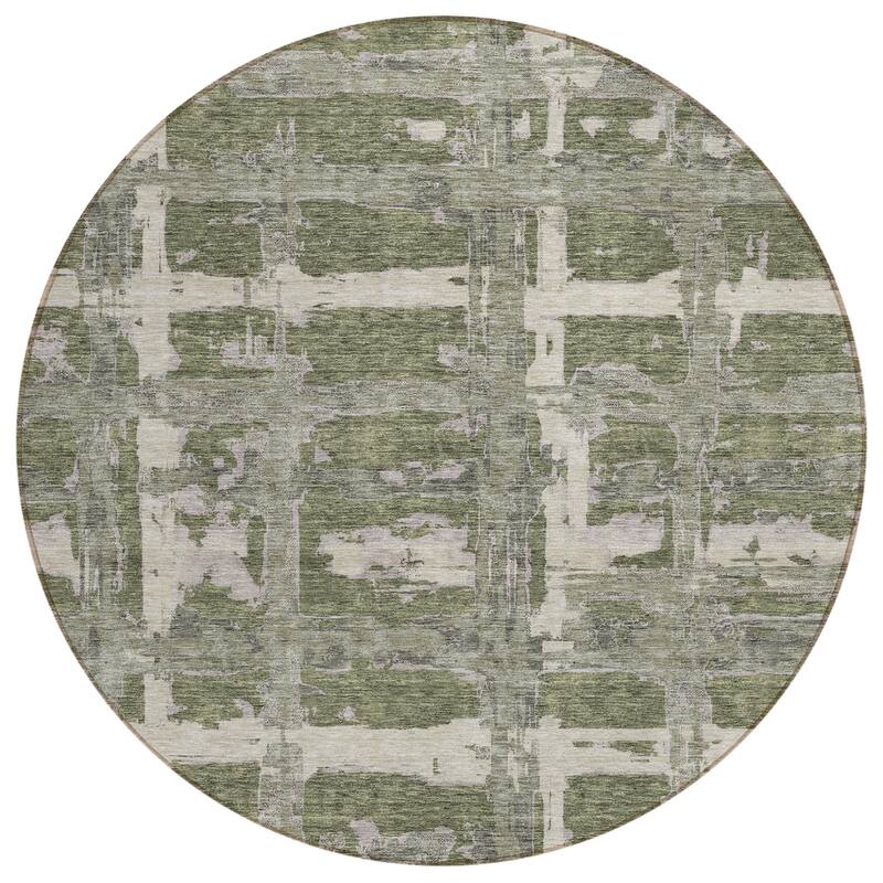 HomeRoots Striped Transitional Rectangle Outdoor Rug