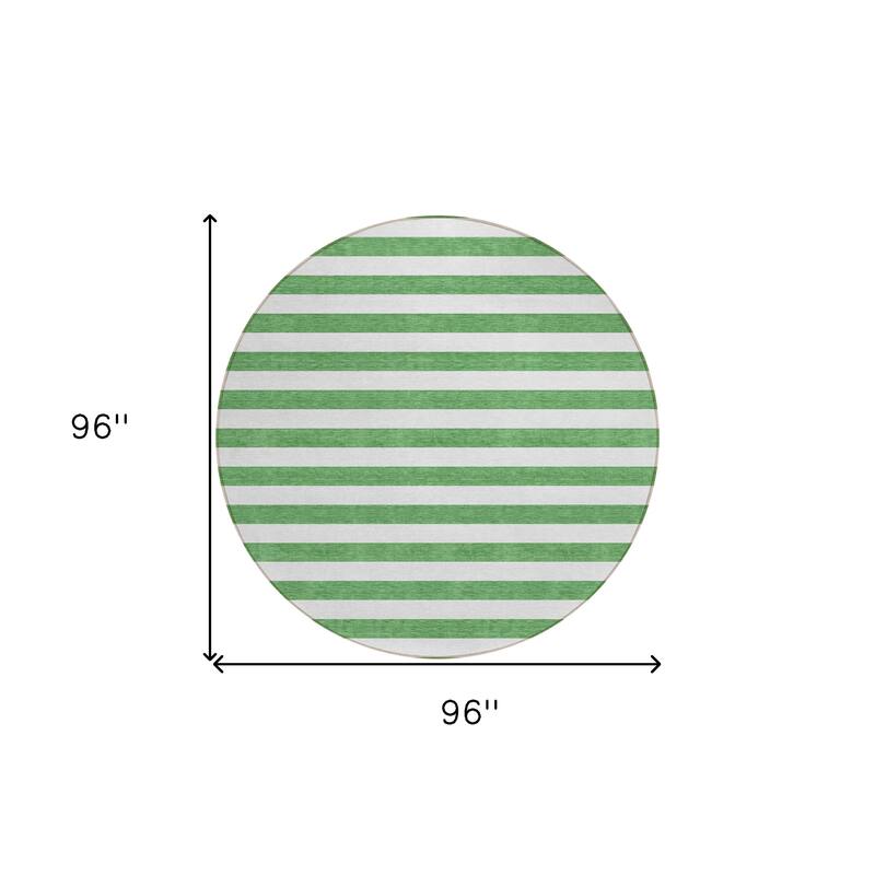 Jalu Stripe Weather Resistant Versatile Elegance Outdoor Rug