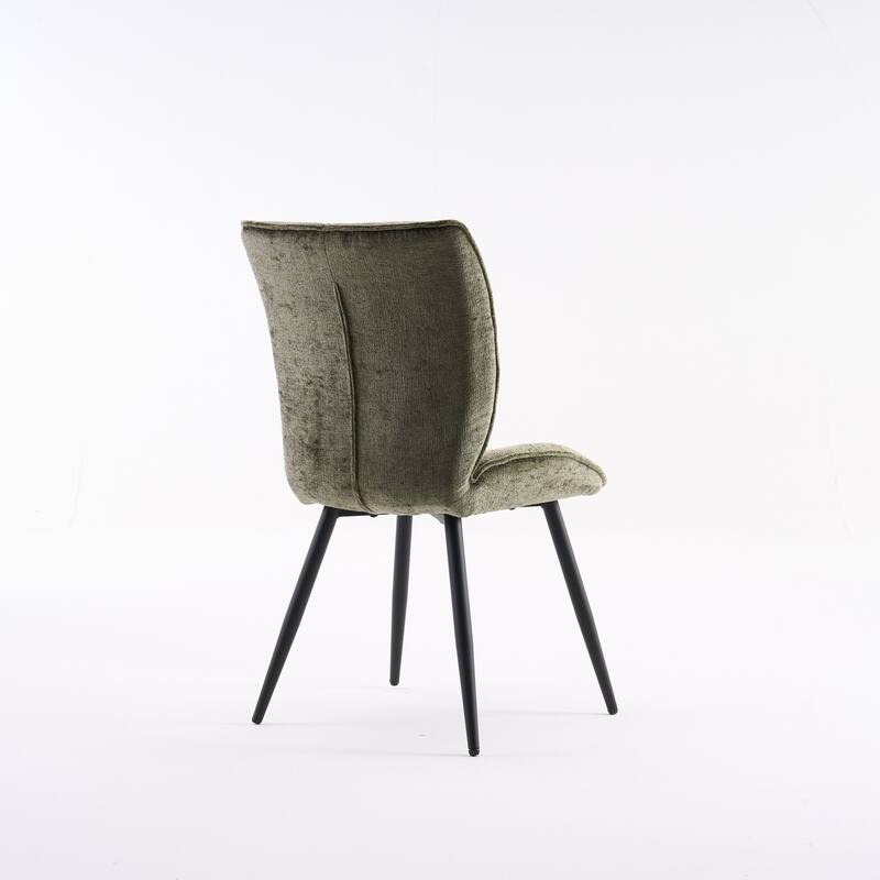 Dining Chairs Set of 2, Armless Kitchen Chairs, Soft Cushion