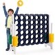 preview thumbnail 2 of 10, Costway Jumbo 4-to-Score 4 in A Row Giant Game Set Outdoor Indoor Kids