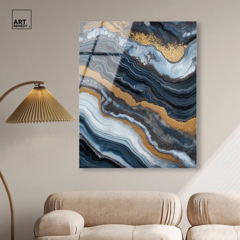 Acrylic Flow I Acrylic by Art Remedy, Ready to Hang