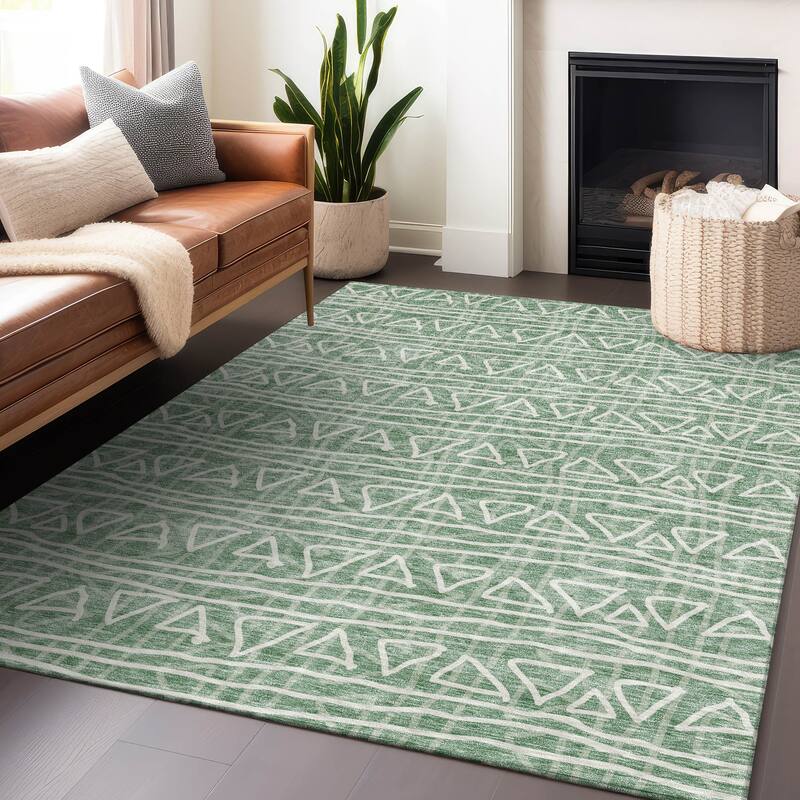 Premium Washable Super Soft Geo Mayfield Rug