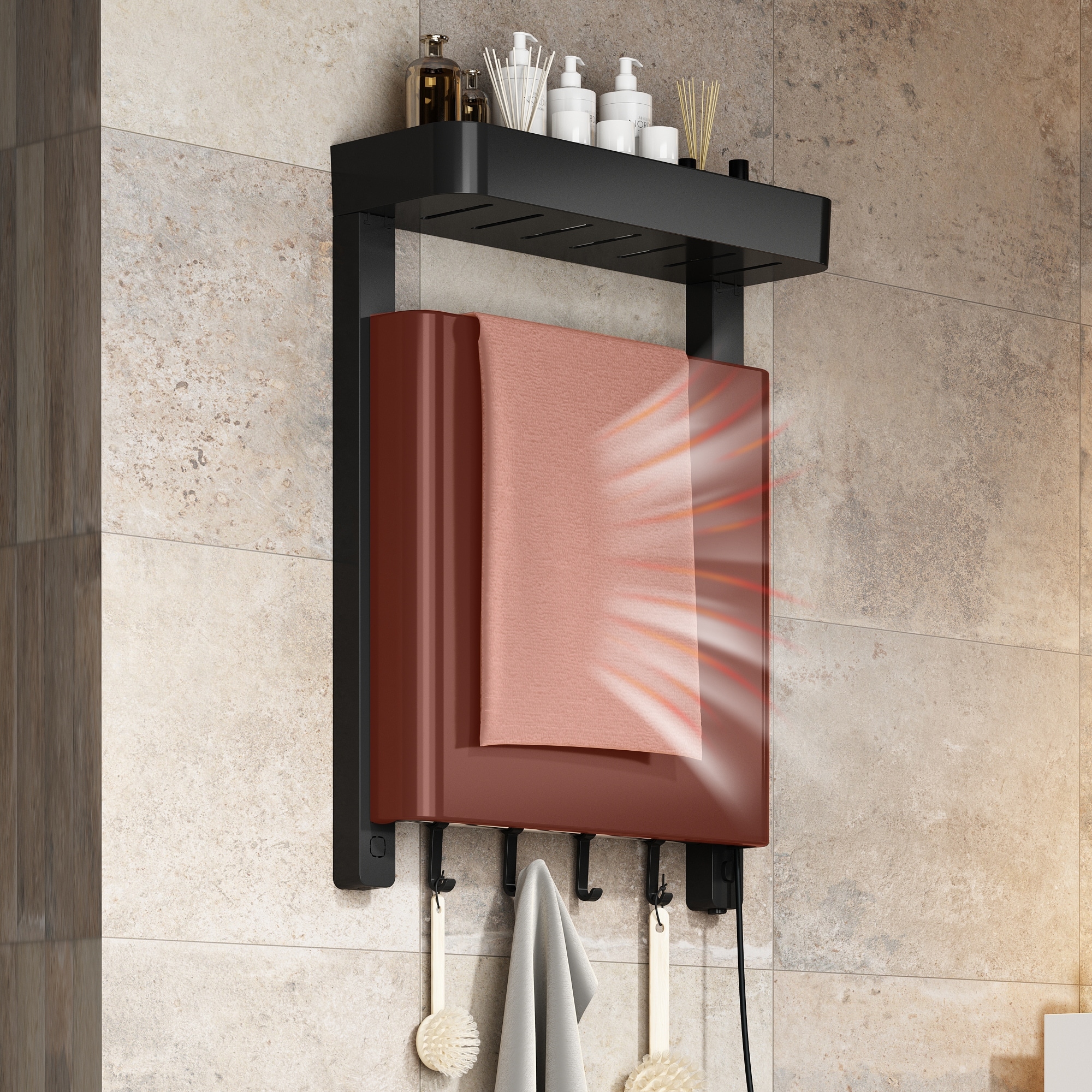 Heated towel drying rack new arrivals bed bath and beyond