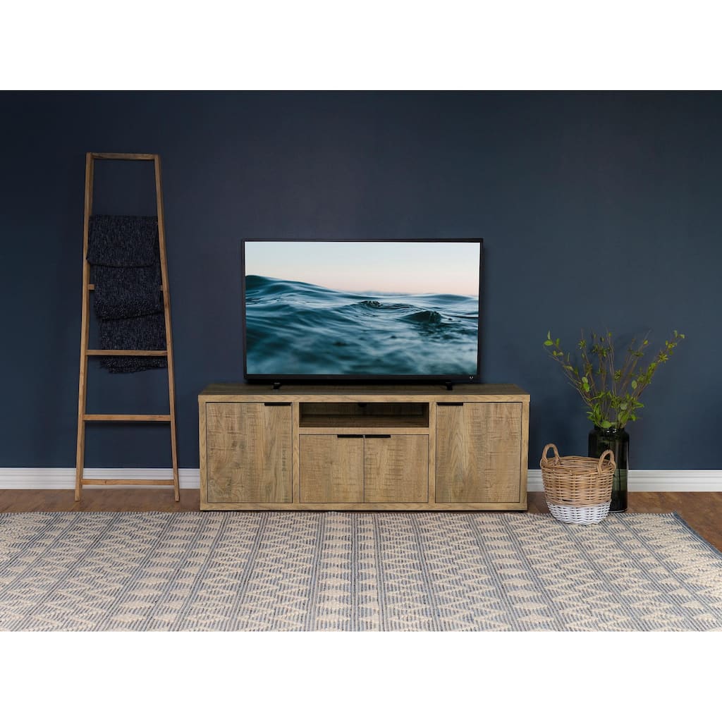 Tabby 4-Door Engineered Wood 60" TV Stand Mango