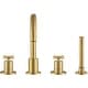 preview thumbnail 2 of 5, Ancona Ava Two Handle Roman Tub Bathroom Faucet, Brushed Gold