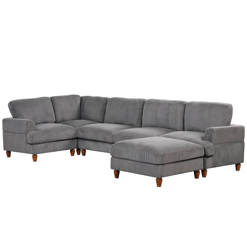 Modern highend Modular Sectional Sofa with Ottoman L Shaped Corner