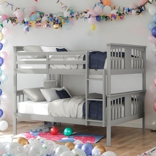 Modren Full over Full Bunk Bed With Ladder For Bedroom,Guest Room Furniture for Bedroom