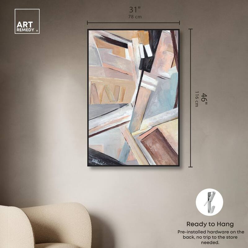 Balancing Lines II Canvas by Art Remedy
