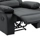preview thumbnail 68 of 79, Vegan Leather Upholstered Push Back Manual Recliner Chair