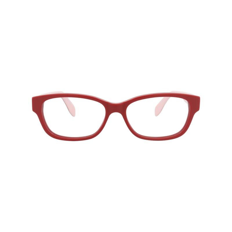 Alexander McQueen Square-Frame Acetate Optical Frames - Red Red Transparent - Red