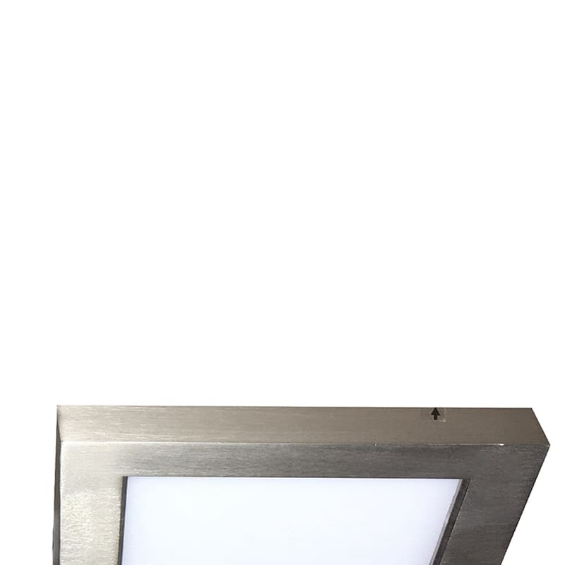 1-Light Integrated LED Flush Mount Ceiling light in Brushed Nickel