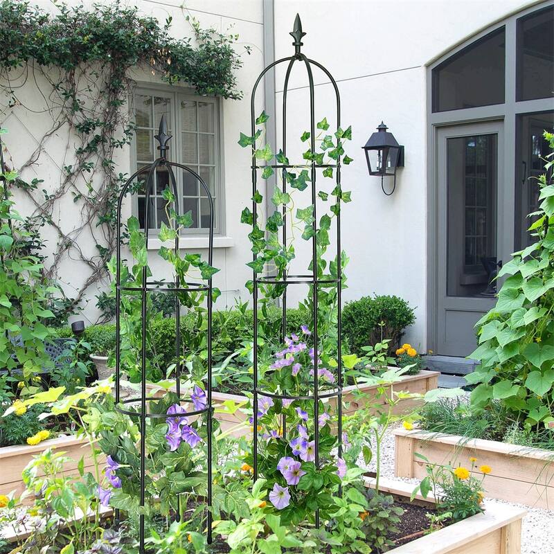 6.2ft Garden Obelisk Trellis,Lightweight Tall Tower Trellis Stand