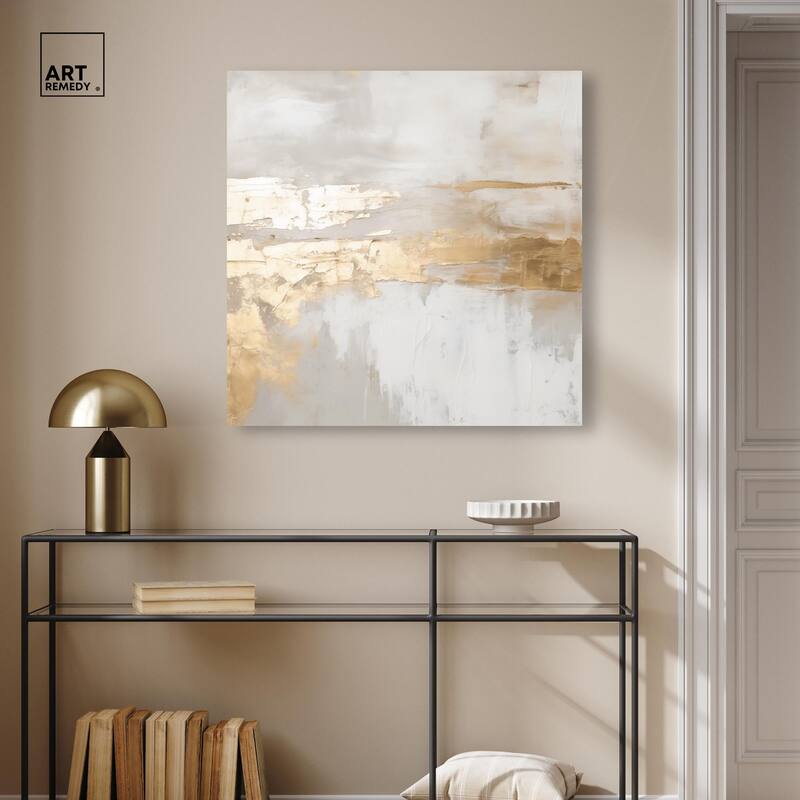 Melted Goldscape II Canvas by Art Remedy, Gallery Wrapped