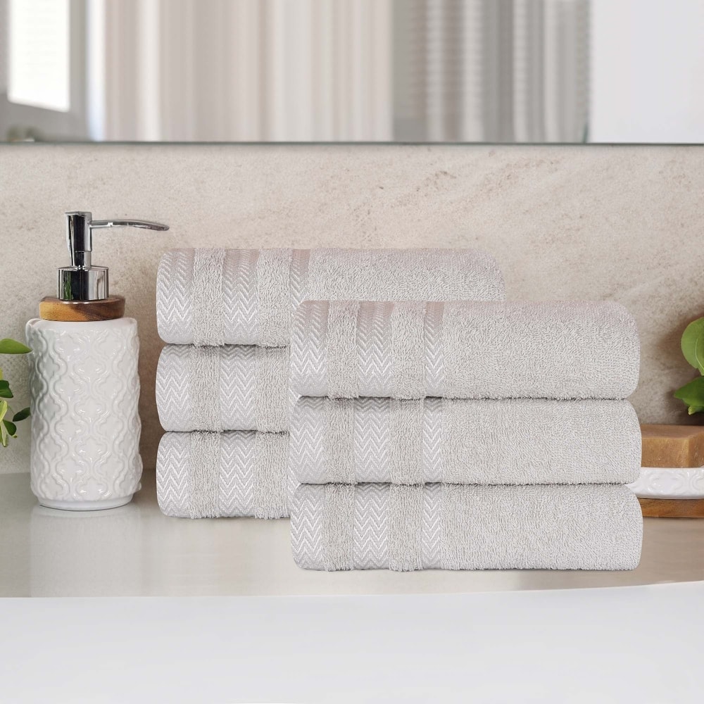 Superior Hays Cotton Soft Medium Weight Hand Towel Set of 6