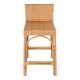preview thumbnail 37 of 63, Serienna 24.5"H Seat Rattan Low Back Counter Stool