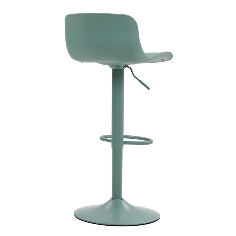 Counter Height Bar Stools Set of 2, Height Adjustable Swivel Bar Stools, Armless PU Leather Kitchen Island Chairs