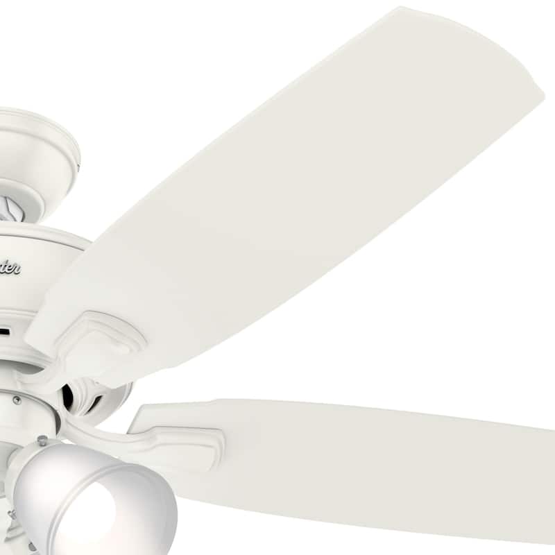 Hunter 52' Amberlin Ceiling Fan with LED Light Kit, Pull Chains - Farmhouse, Transitional, Rustic