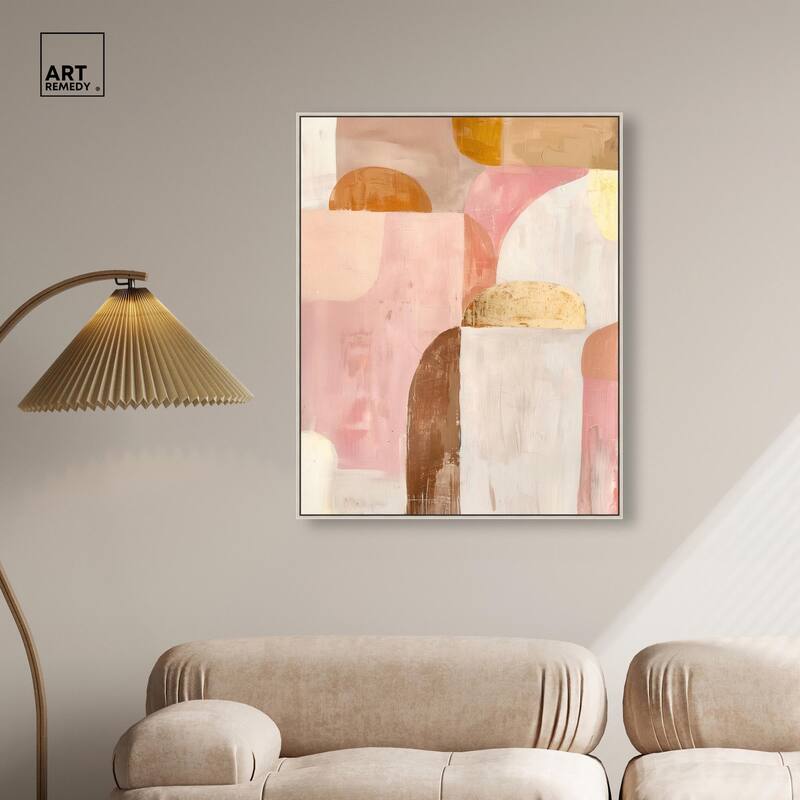 Rose Quartz and Sand II Canvas by Art Remedy
