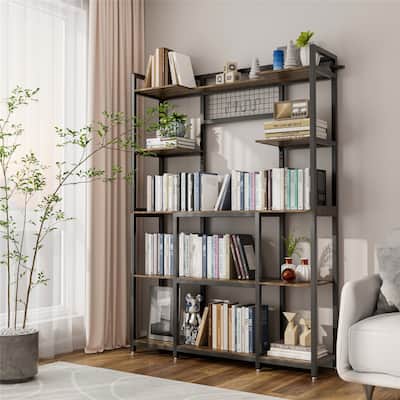 5-tier Vintage Bakers Rack Freestanding Storage Rack for Home Use