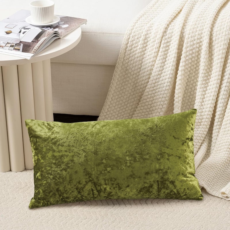 Rancho Crushed Velvet Throw Pillow Cover Set, NO INSERT