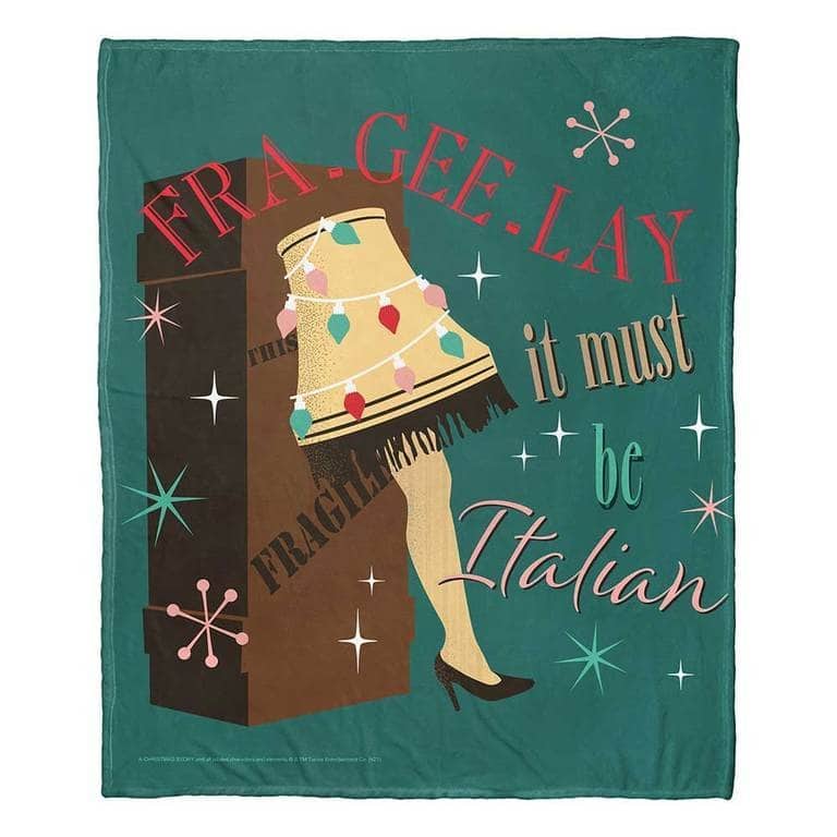 Warner Brothers A Christmas Story Silk Touch Throw Blanket