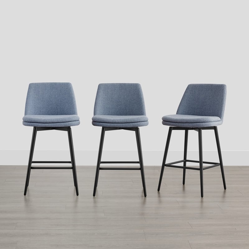 Spruce & Spring Ariel Counter Height Swivel Barstool Set