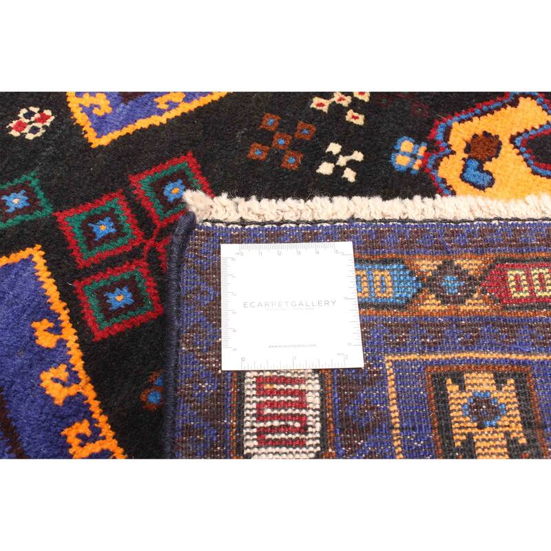 ECARPETGALLERY Hand-knotted Teimani Indigo Wool Rug - 2'6 x 4'3