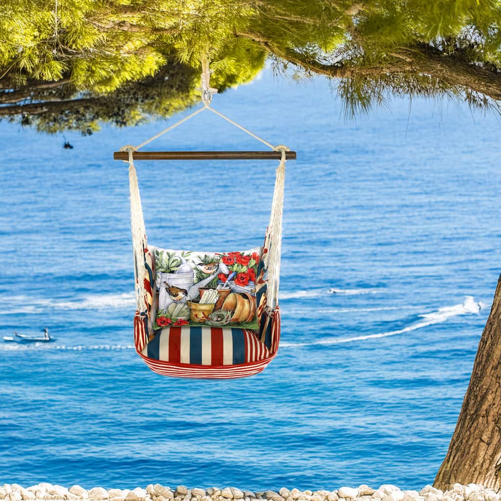 Magnolia Casual Swing Set 4 piece - Stars & Stripes w/ Watering Can & Flower Pots
