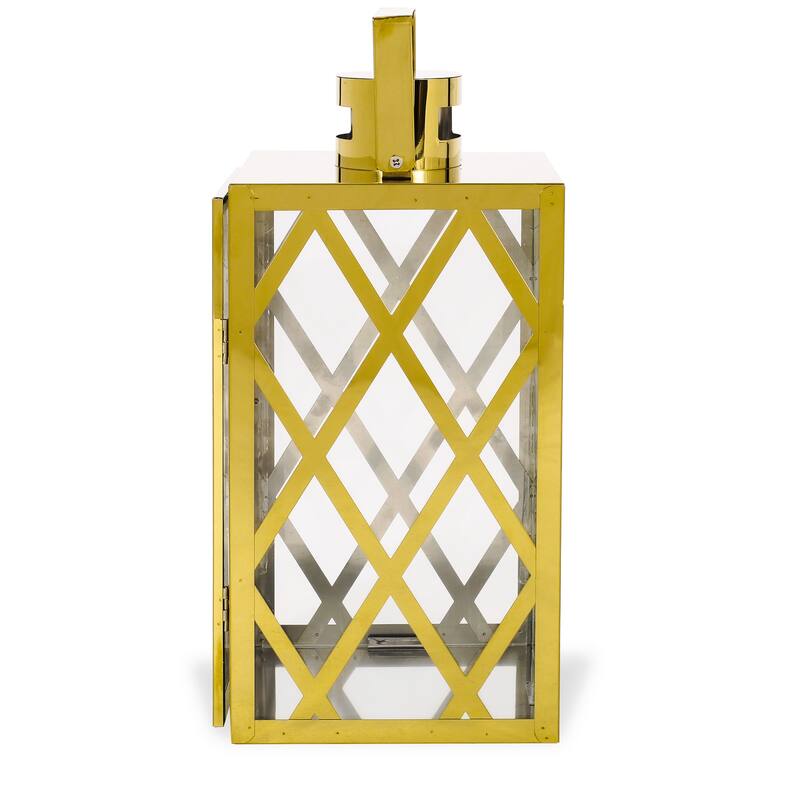 Ashuelot Outdoor Outdoor 14" Stainless Steel Lantern by Christopher Knight Home