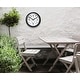 preview thumbnail 14 of 12, Forecaster Indoor/Outdoor Patio Garden 16 inch Wall Clock Thermometer by Infinity Instruments - 16 x 2.25 x 16