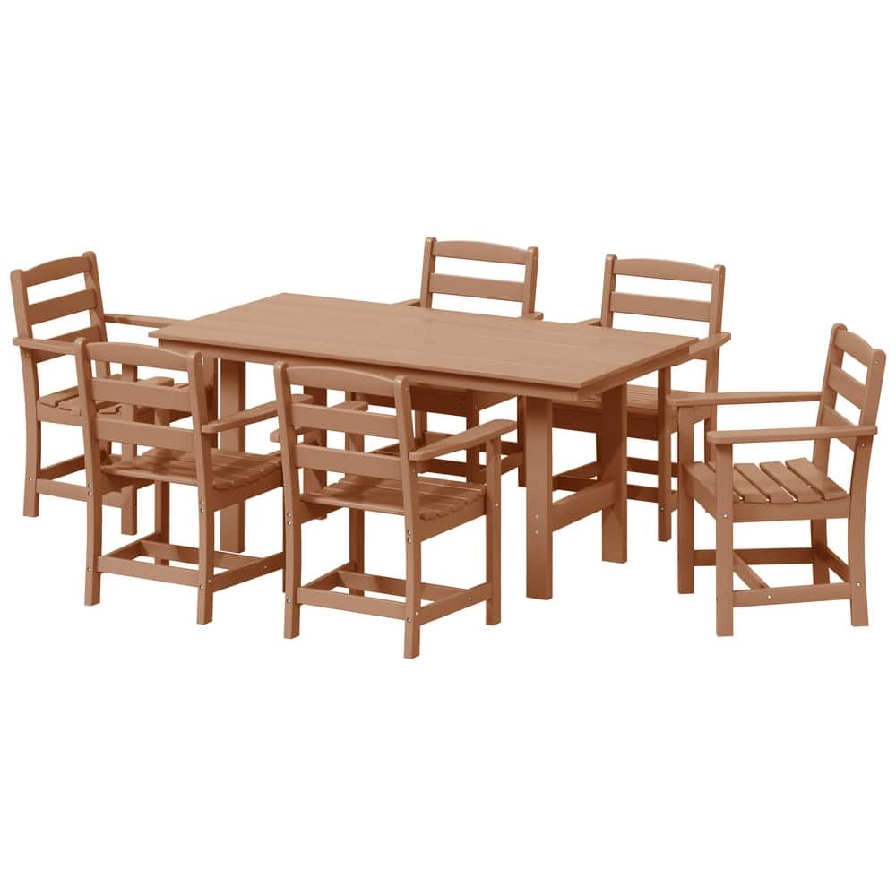 Shoreside 7-Piece Arm Chair Dining Set