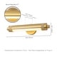 preview thumbnail 12 of 10, 18.5" Mid-Century Modern Brushed Brass Rotatble Cylinder LED Vanity/Picture Light with Milk White Round Tube Shade