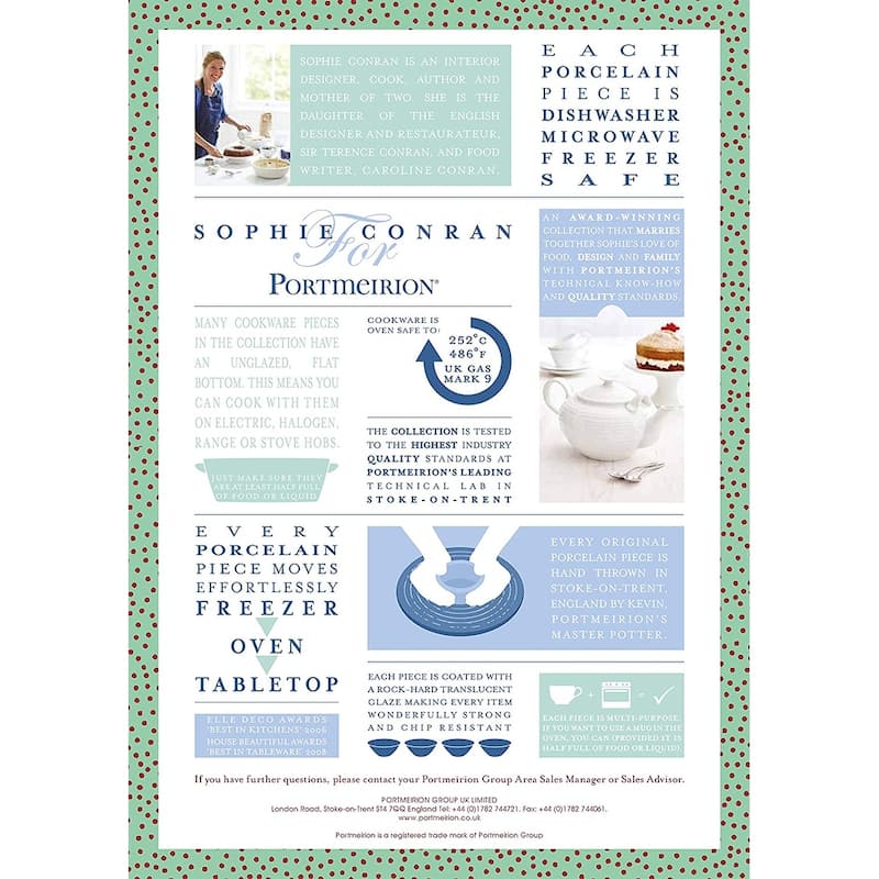 Portmeirion Sophie Conran Cream Jug - 10 oz.