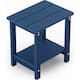 Option Navy Blue Square Table