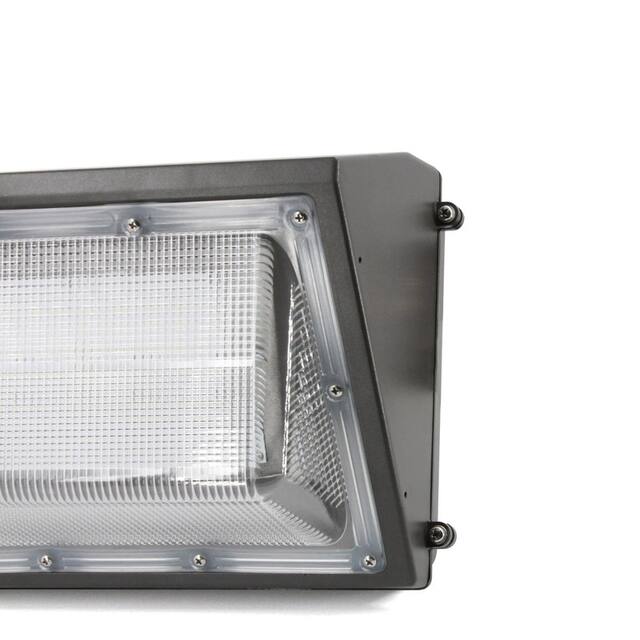 120-Watt Equivalent Integrated LED Bronze Dusk to Dawn Wall Pack