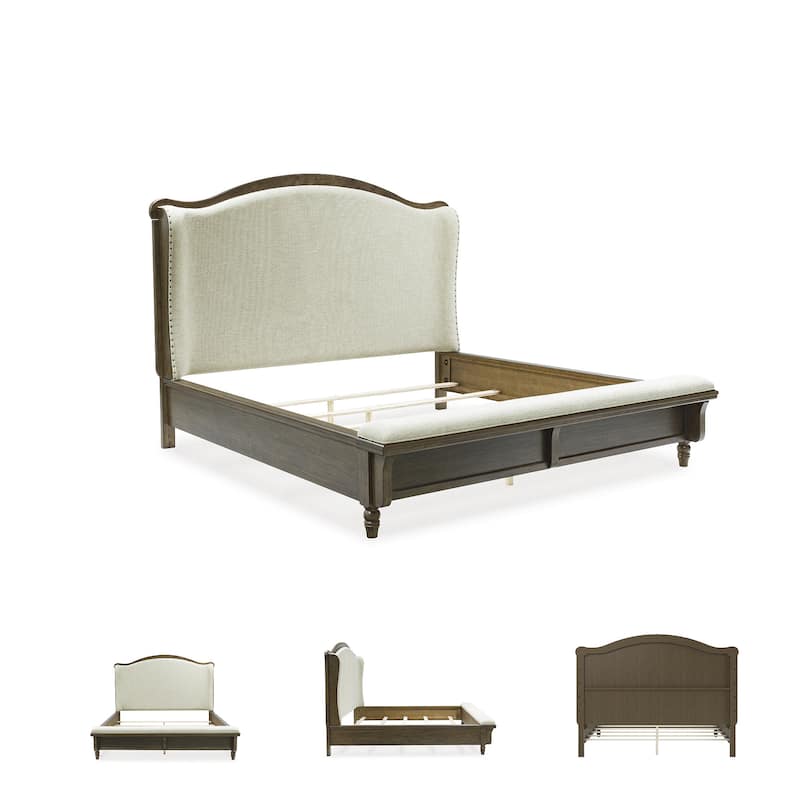 Signature Design by Ashley Sturlayne Brown/Beige Upholstered Panel Bed