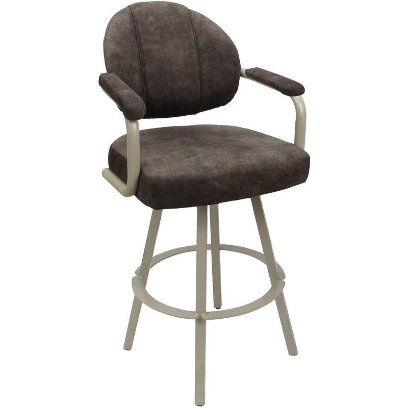 Swivel Metal Bar Stool M-70 on Warren Base - Outlier Ash - White - Counter Height