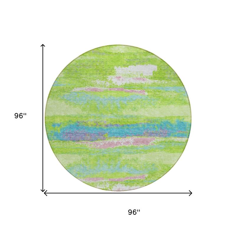HomeRoots Abstract Transitional Rectangle Outdoor Rug