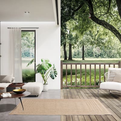 Wagner Flatweave Border Indoor/Outdoor Area Rug