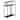 Cortland 22" Wide Rectangular Console Table with Metal Shelves