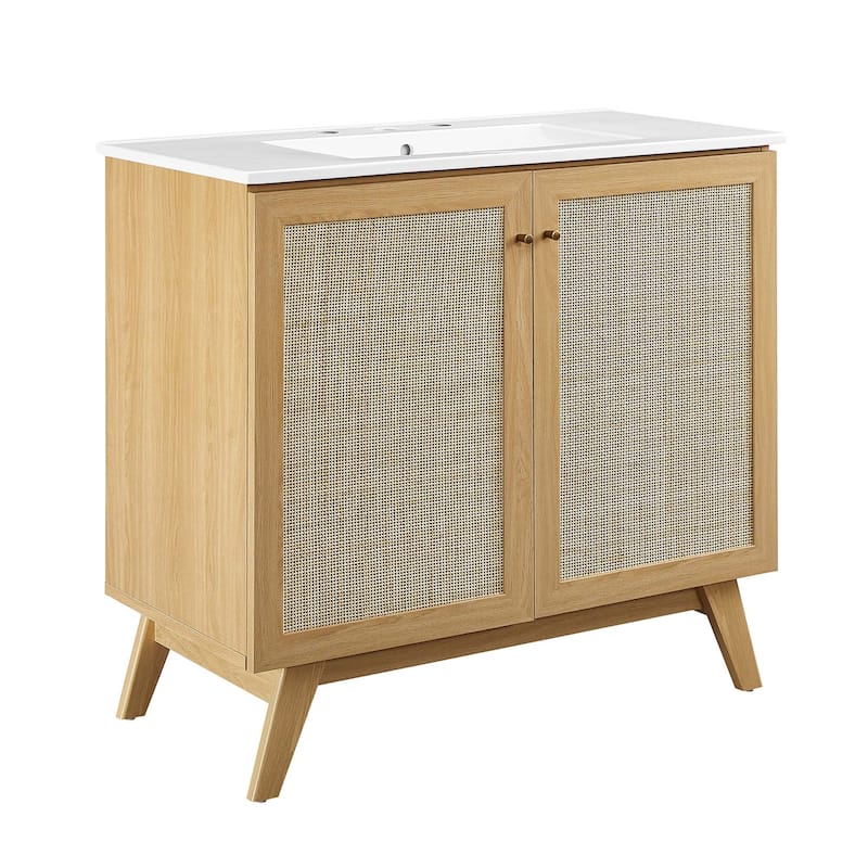 Soma 36" Bathroom Vanity - Oak - Oak Finish