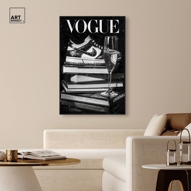 Sneaker Glitz and Glam Cover Canvas by Art Remedy