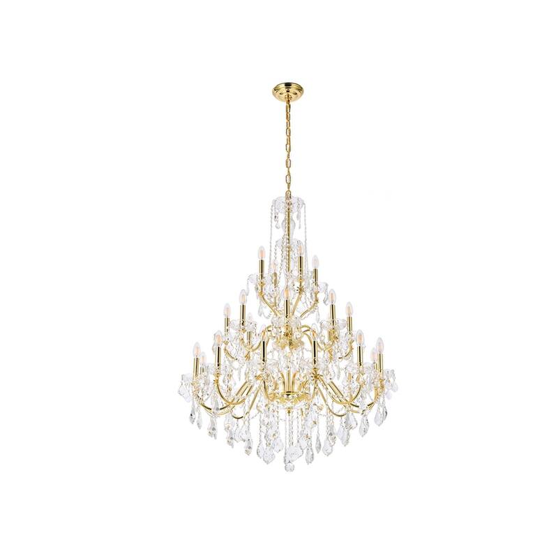 Fleur Illumination 24 light Gold Chandelier