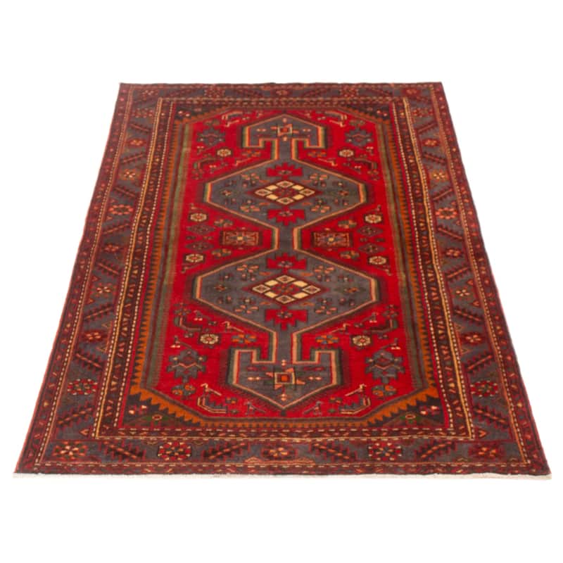 ECARPETGALLERY Hand-knotted Anadol Red Wool Rug - 4'3 x 6'11