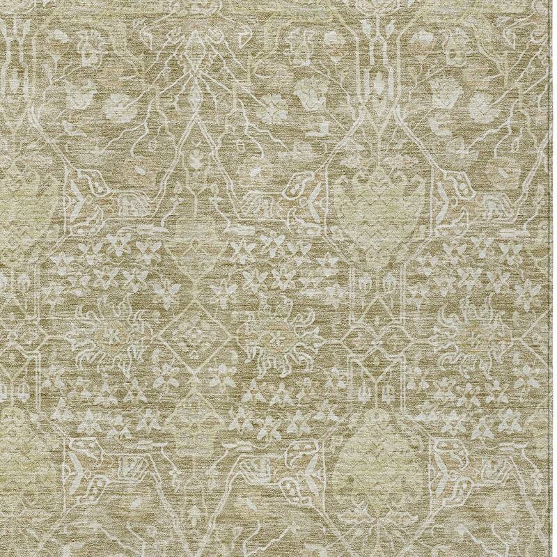 HomeRoots Floral Transitional Rectangle Outdoor Rug
