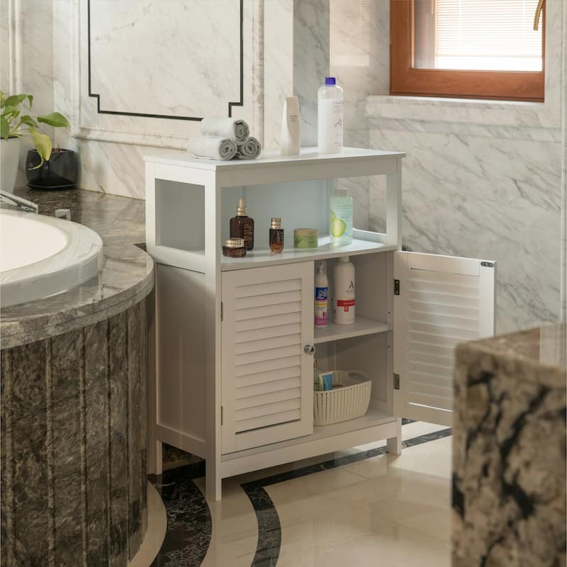 Wooden White Modern Storage Bathroom Vanity Cabinet