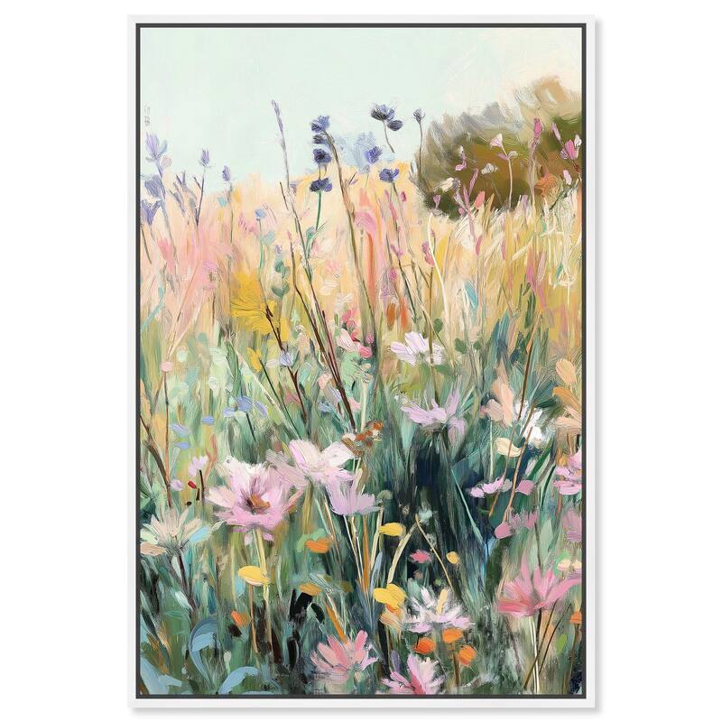 Floral Impressionism II Canvas by Art Remedy - White - 16" x 24"