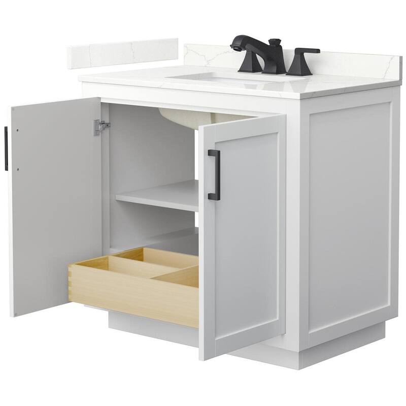 Wyndham Collection WCF292936S-QTZ-US3MXX Miranda 36" Free Standing